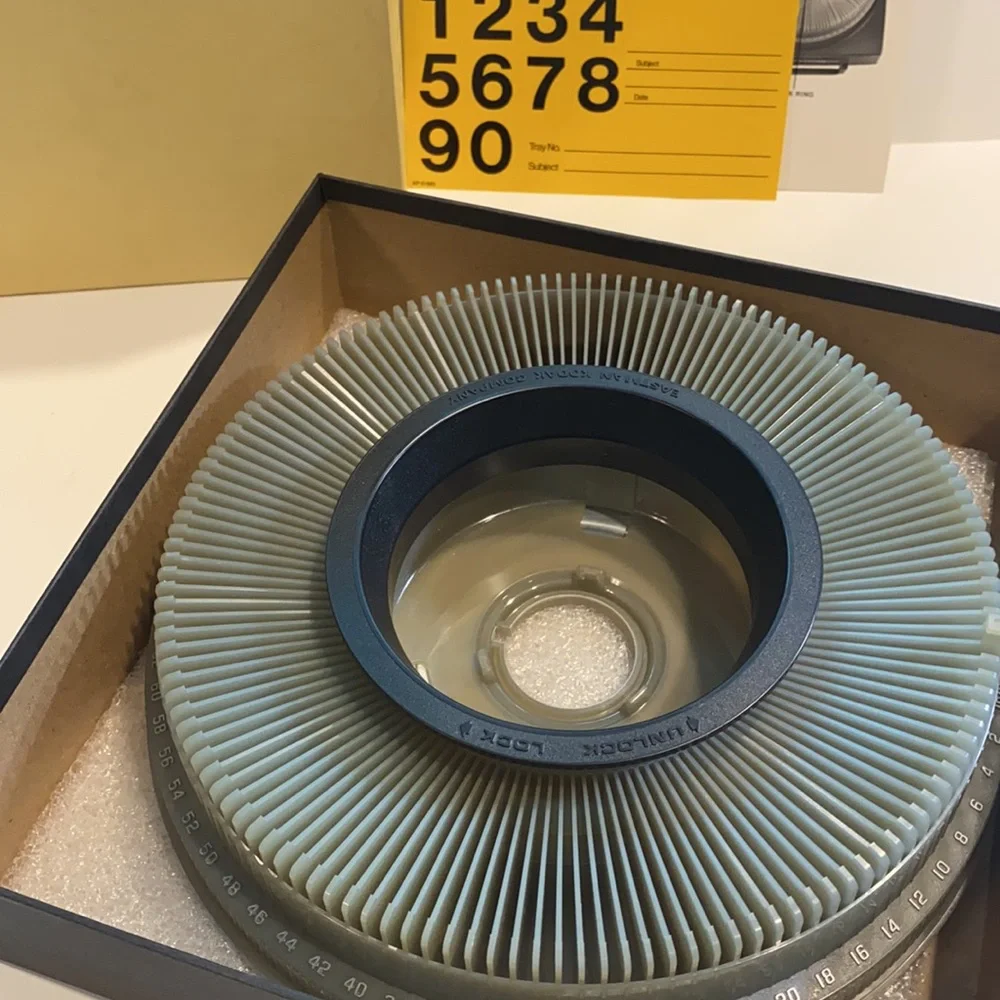 Kodak Carousel Transvue 140 slide tray Vintage Photography Storage